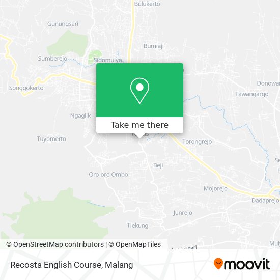 Recosta English Course map