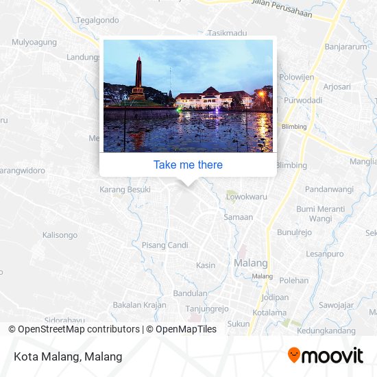 Kota Malang map