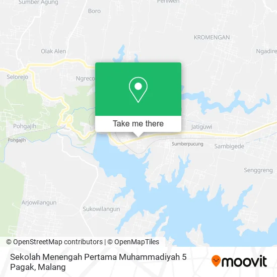 Sekolah Menengah Pertama Muhammadiyah 5 Pagak map