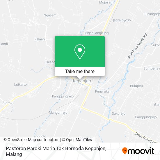 Pastoran Paroki Maria Tak Bernoda Kepanjen map