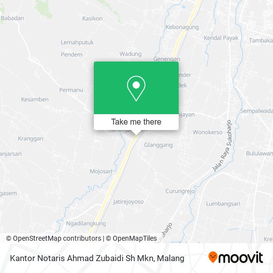 Kantor Notaris Ahmad Zubaidi Sh Mkn map