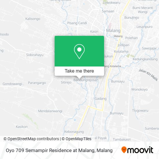 Oyo 709 Semampir Residence at Malang map