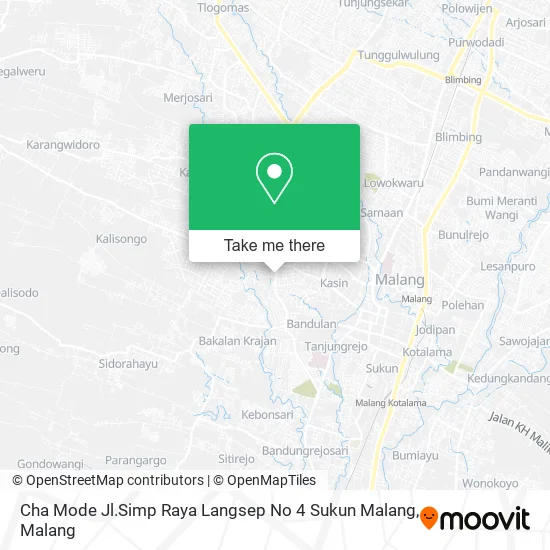 Cha Mode Jl.Simp Raya Langsep No 4 Sukun Malang map