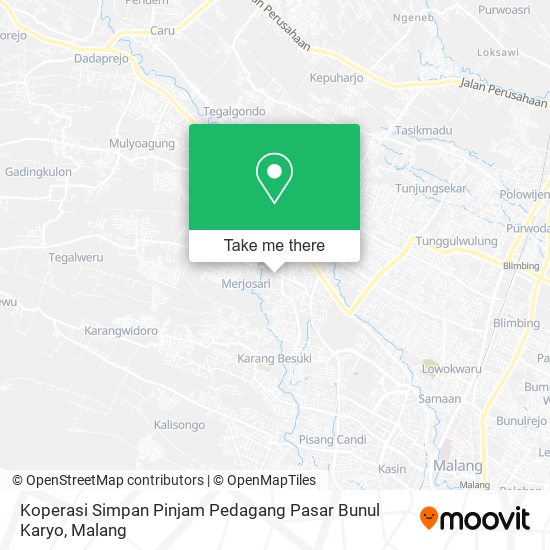Koperasi Simpan Pinjam Pedagang Pasar Bunul Karyo map