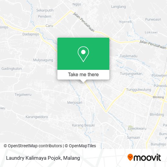 Laundry Kalimaya Pojok map