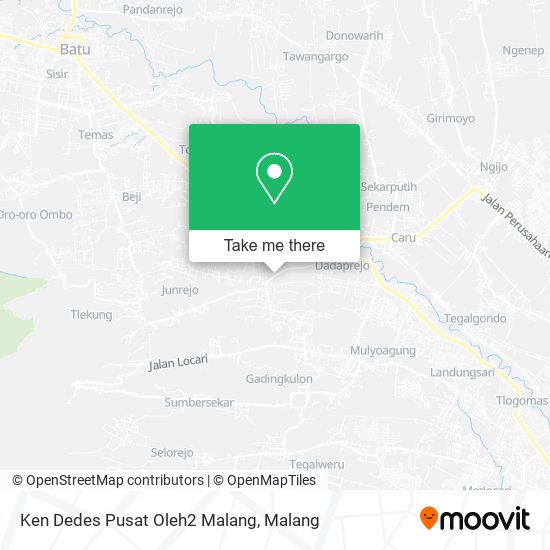 Ken Dedes Pusat Oleh2 Malang map