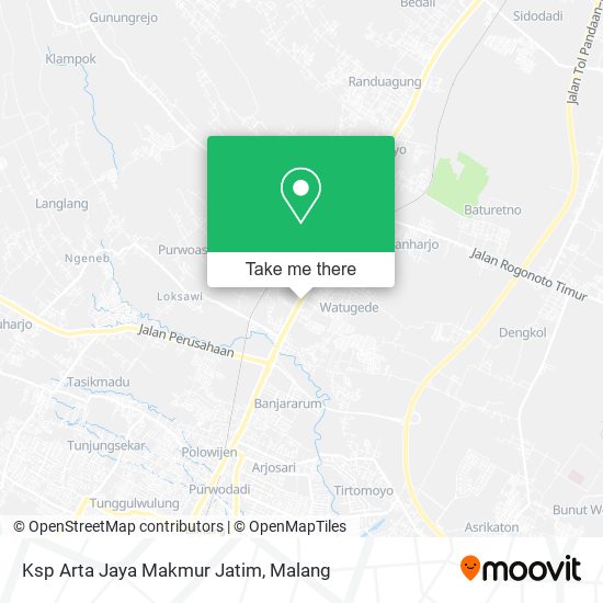 Ksp Arta Jaya Makmur Jatim map