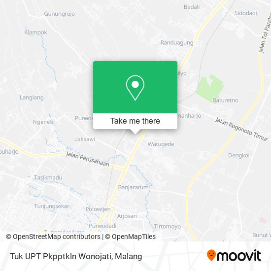Tuk UPT Pkpptkln Wonojati map