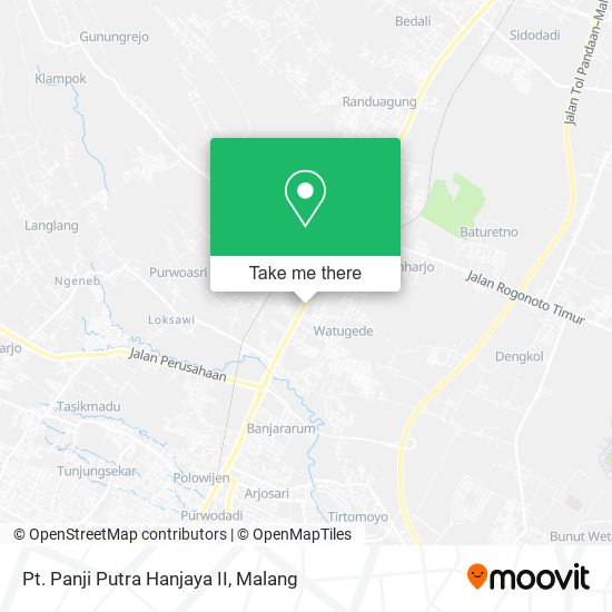 Pt. Panji Putra Hanjaya II map