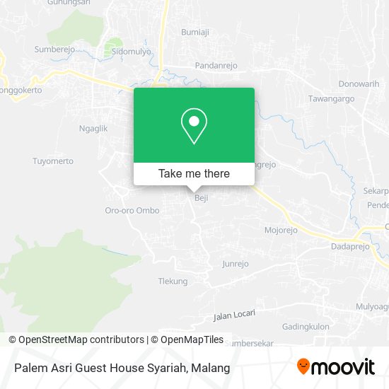 Palem Asri Guest House Syariah map