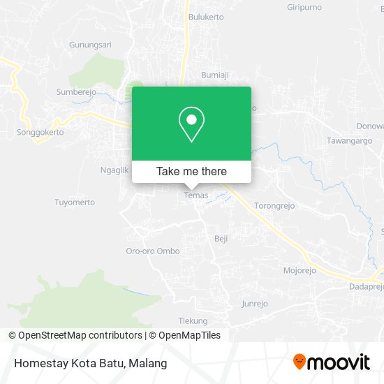 Homestay Kota Batu map