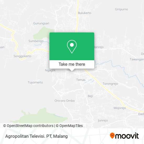 Agropolitan Televisi. PT map