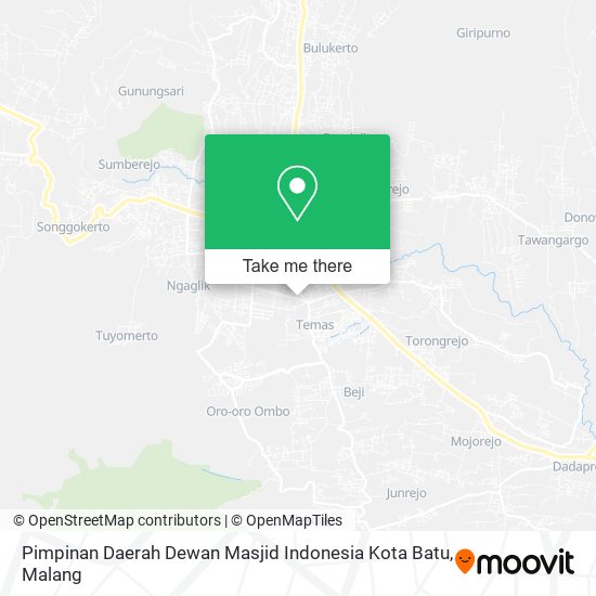 Pimpinan Daerah Dewan Masjid Indonesia Kota Batu map