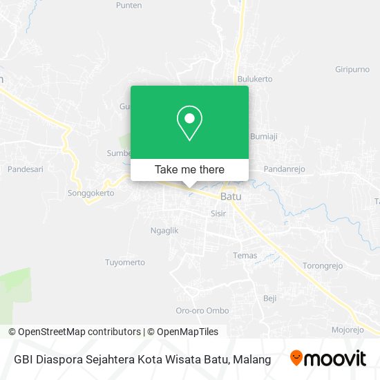 GBI Diaspora Sejahtera Kota Wisata Batu map