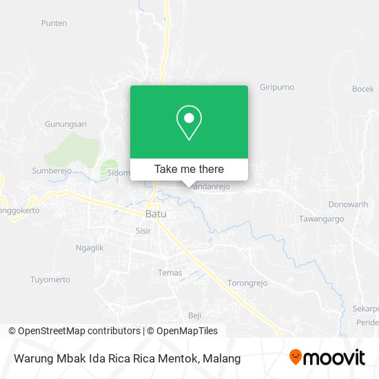 Warung Mbak Ida Rica Rica Mentok map