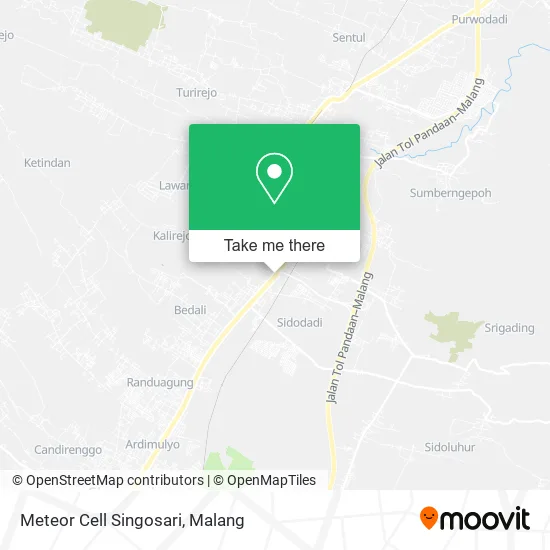 Meteor Cell Singosari map