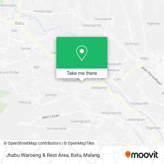 Jhabu Waroeng & Rest Area, Batu map