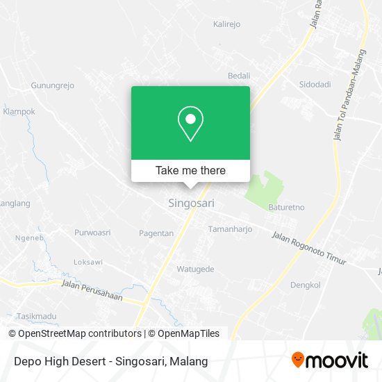 Depo High Desert - Singosari map