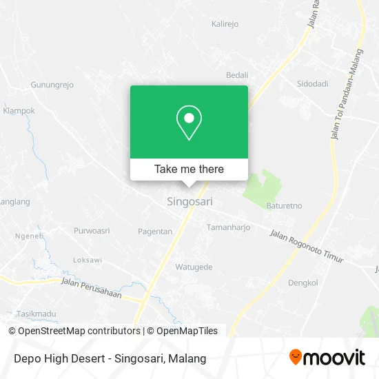 Depo High Desert - Singosari map