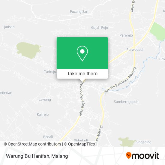 Warung Bu Hanifah map