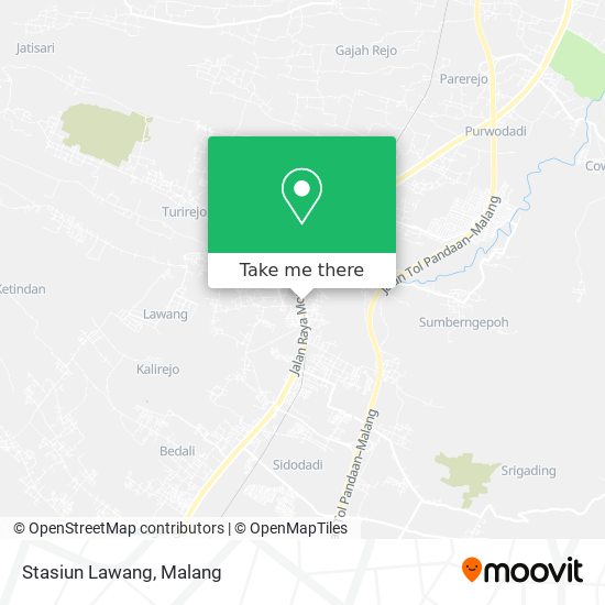 Stasiun Lawang map