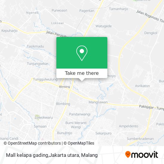 Mall kelapa gading,Jakarta utara map