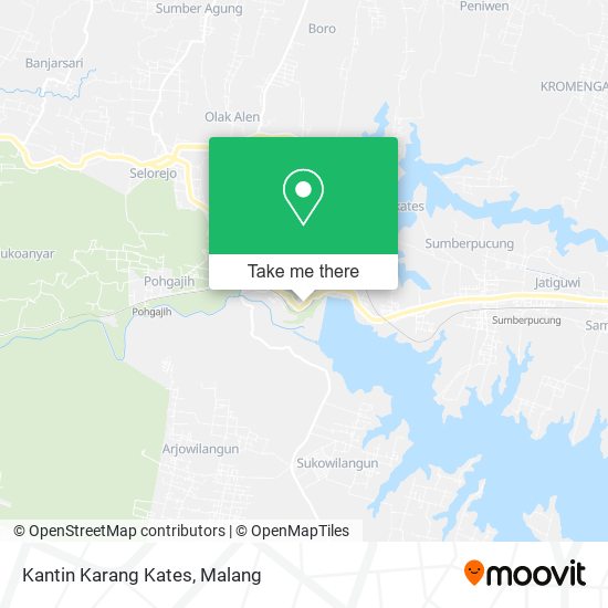 Kantin Karang Kates map