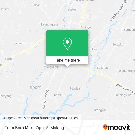 Toko Bara Mitra Zipur 5 map