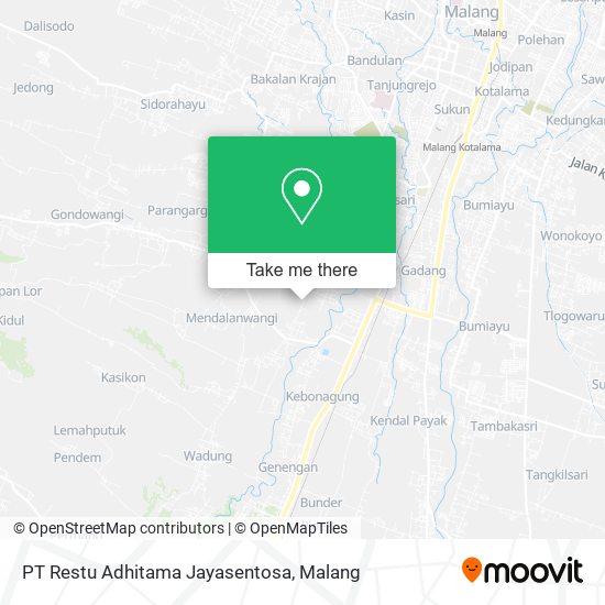 PT Restu Adhitama Jayasentosa map