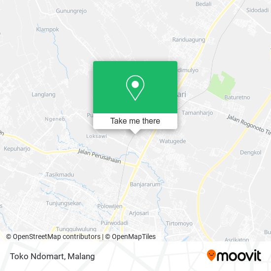 Toko Ndomart map