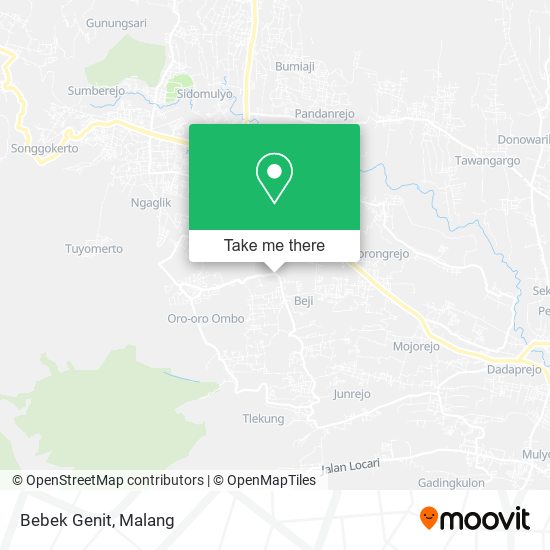 Bebek Genit map