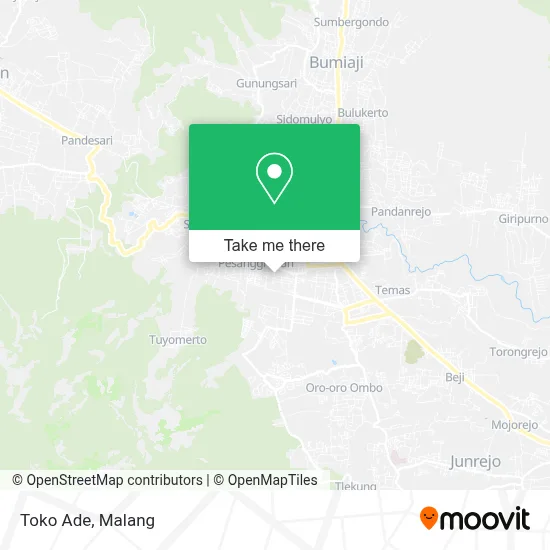 Toko Ade map