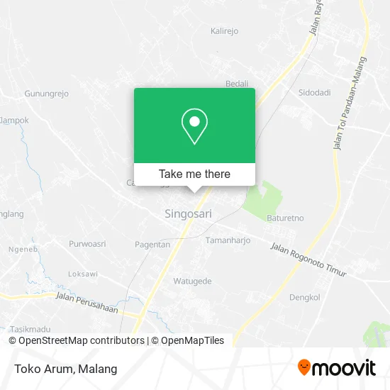 Toko Arum map