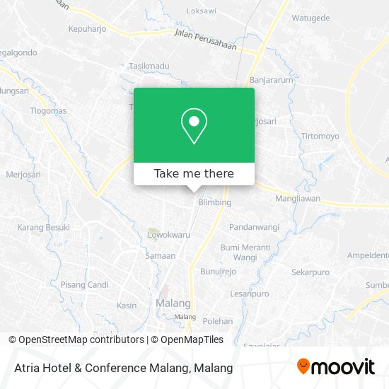 Atria Hotel & Conference Malang map