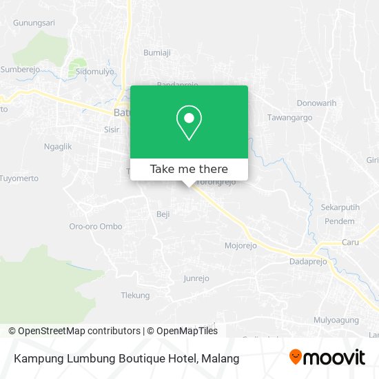 Kampung Lumbung Boutique Hotel map