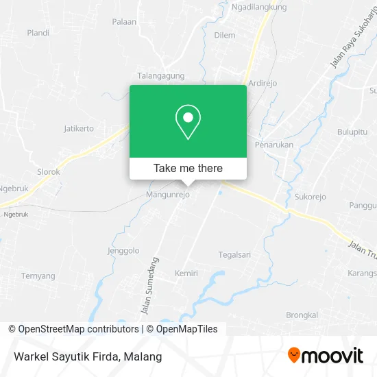 Warkel Sayutik Firda map