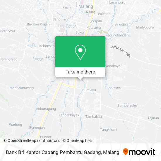 Bank Bri Kantor Cabang Pembantu Gadang map
