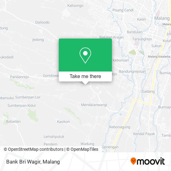 Bank Bri Wagir map