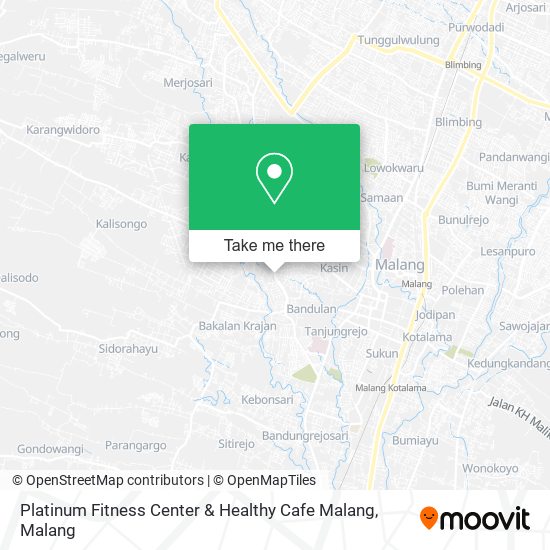 Platinum Fitness Center & Healthy Cafe Malang map