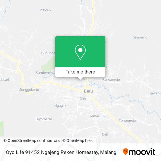 Oyo Life 91452 Ngajeng Peken Homestay map
