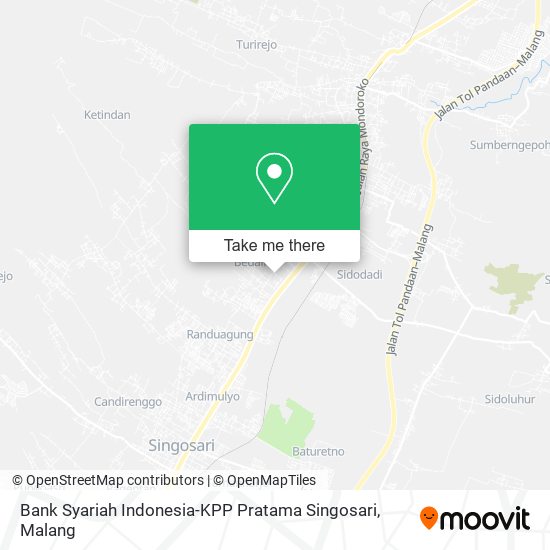 Bank Syariah Indonesia-KPP Pratama Singosari map
