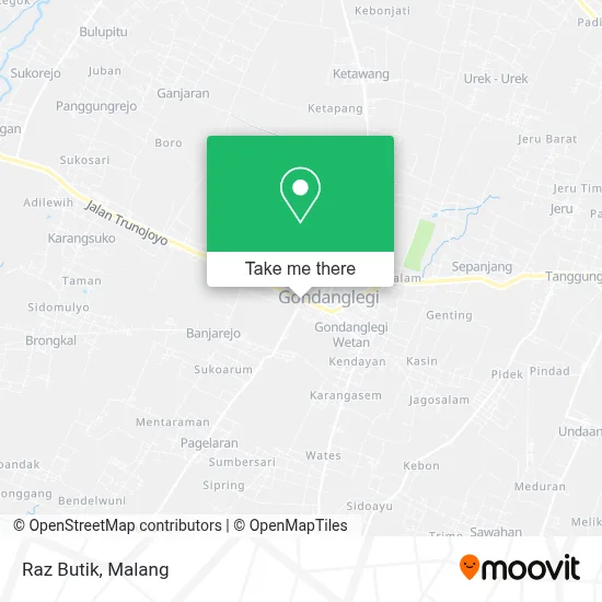 Raz Butik map