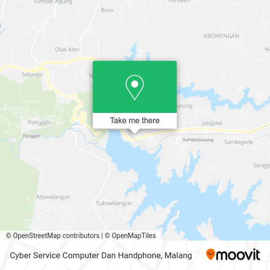 Cyber Service Computer Dan Handphone map