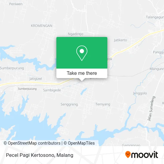 Pecel Pagi Kertosono map