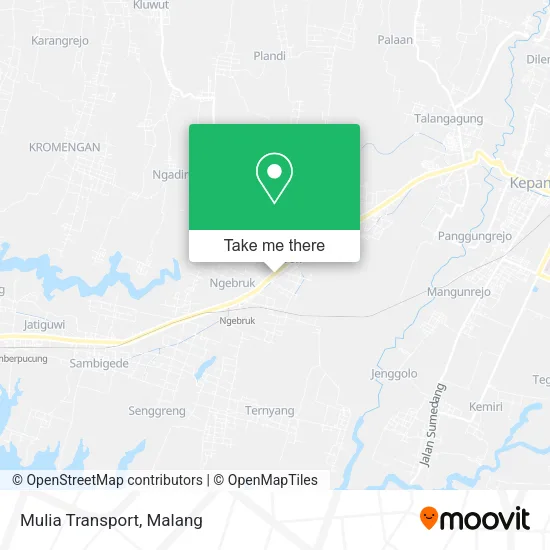 Mulia Transport map