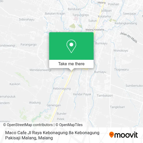 Maco Cafe Jl Raya Kebonagung 8a Kebonagung Pakisaji Malang map