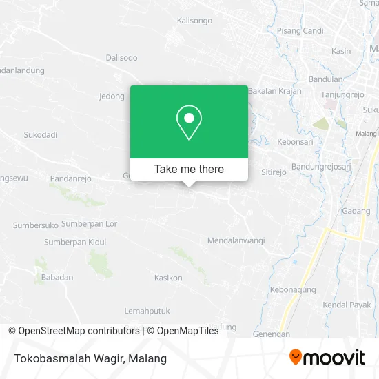 Tokobasmalah Wagir map