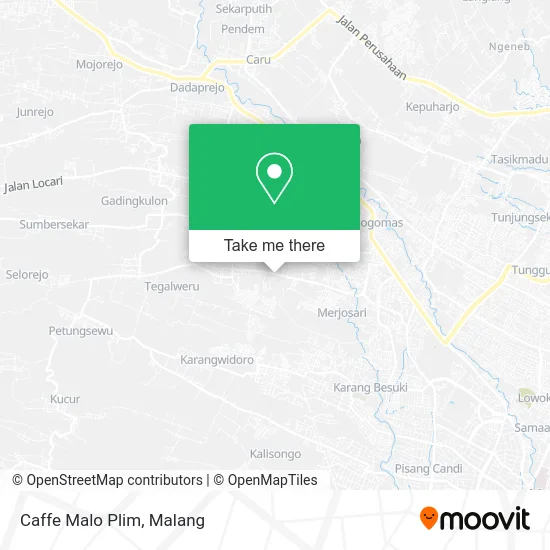 Caffe Malo Plim map