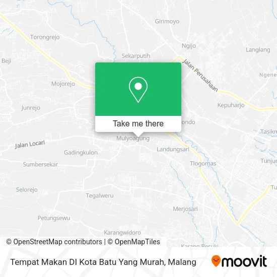 Tempat Makan DI Kota Batu Yang Murah map