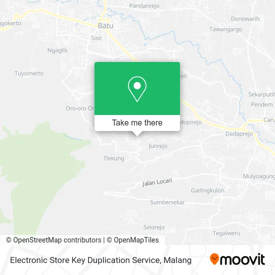 Electronic Store Key Duplication Service map